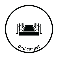 Image showing Red carpet icon