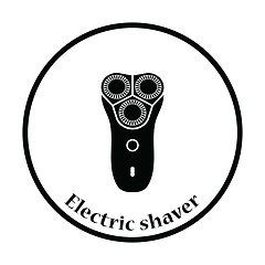 Image showing Electric shaver icon