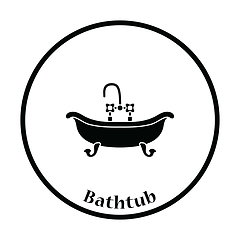 Image showing Bathtub icon