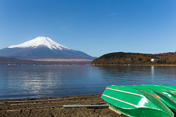 Image showing mountain Fuji and Lake Yamanaka