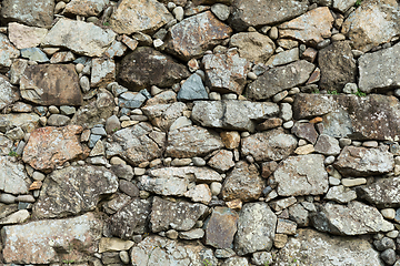 Image showing Rock stone wall