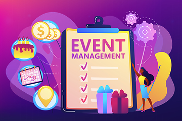 Image showing Event management concept vector illustration.