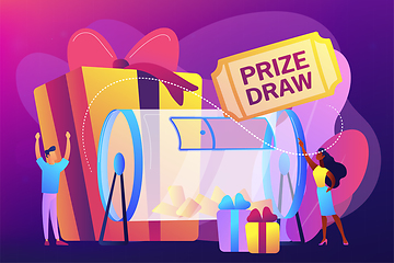 Image showing Prize draw concept vector illustration.