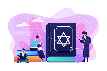 Image showing Judaism concept vector illustration.