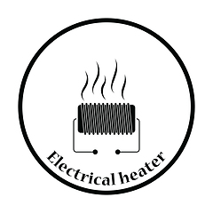 Image showing Electrical heater icon