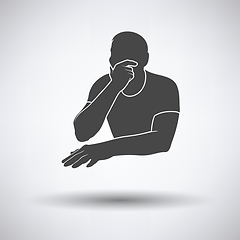 Image showing Thinking man icon