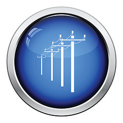 Image showing High voltage line icon