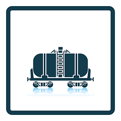 Image showing Oil railway tank icon