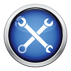 Image showing Icon of crossed wrench