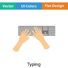 Image showing Typing icon