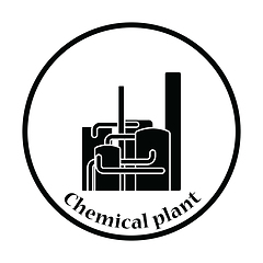 Image showing Chemical plant icon