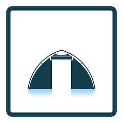 Image showing Touristic tent  icon