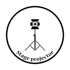 Image showing Stage projector icon