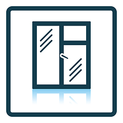 Image showing Icon of closed window frame