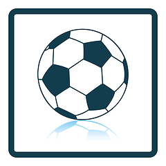 Image showing Icon of football ball