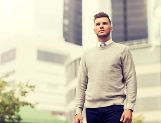 Image showing young man on city street