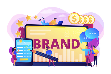 Image showing Brand reputation concept vector illustration