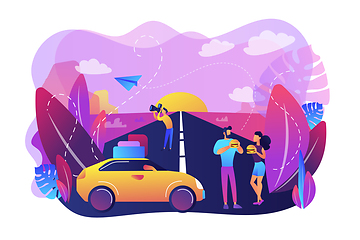 Image showing Road trip concept vector illustration