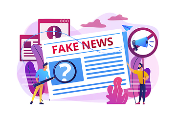 Image showing Fake news concept vector illustration