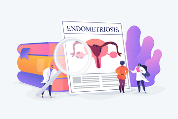 Image showing Endometriosis concept vector illustration