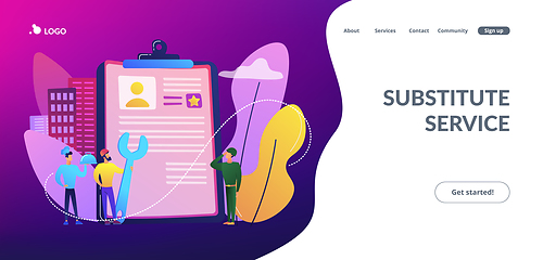 Image showing Alternative civilian service concept landing page.