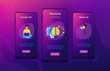 Image showing Artificial intelligence app interface template.