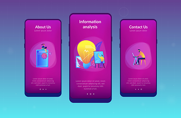 Image showing Competitive intelligence app interface template.
