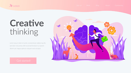 Image showing Imagination landing page template.