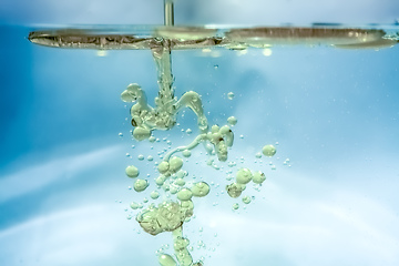 Image showing water oil bubbles background