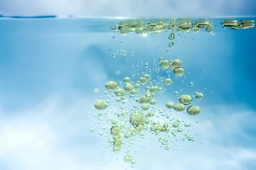 Image showing water oil bubbles background