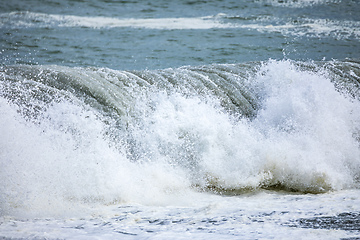 Image showing stormy ocean scenery background