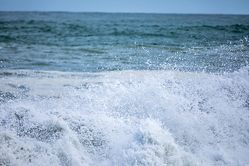 Image showing stormy ocean scenery background