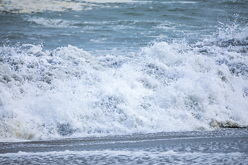 Image showing stormy ocean scenery background