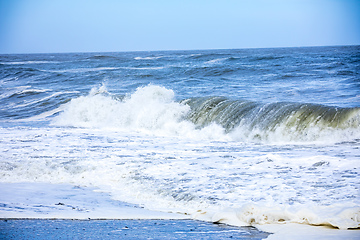 Image showing stormy ocean scenery background