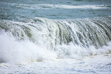 Image showing stormy ocean scenery background