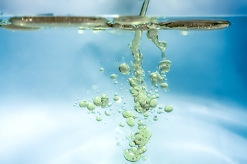 Image showing water oil bubbles background