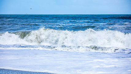 Image showing stormy ocean scenery background