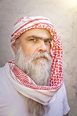 Image showing traditional arab man portrait