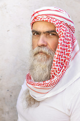 Image showing traditional arab man portrait