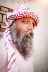 Image showing traditional arab man portrait