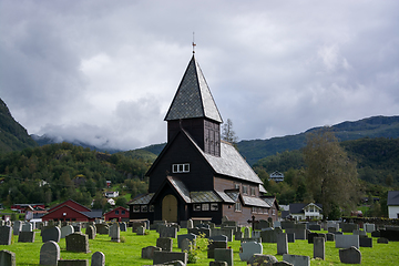 Image showing Roldal Stave Church, Sogn og Fjordane, Norway