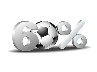 Image showing Sixty percent discount icon