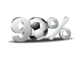 Image showing Ninety percent discount icon