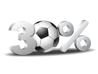 Image showing thirty percent discount icon