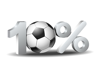 Image showing Ten percent discount icon