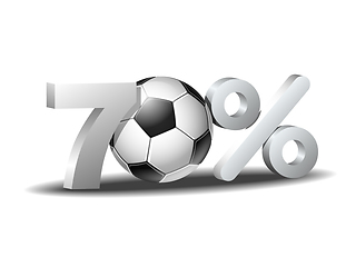 Image showing Seventy percent discount icon