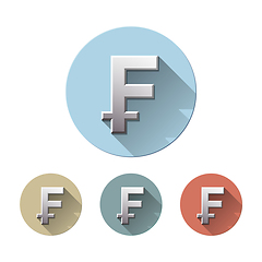 Image showing Swiss Franc currency symbol