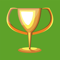 Image showing Trophy Cup vector color illustration.