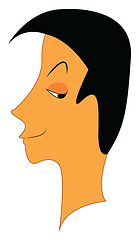 Image showing Smirking boy vector or color illustration