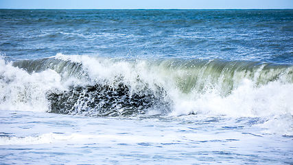 Image showing stormy ocean scenery background